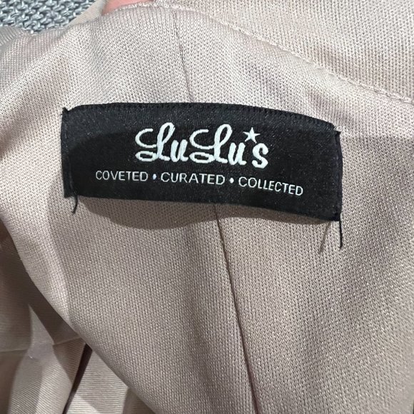 Lulu's dress bodycon beige size XS - Picture 7 of 7